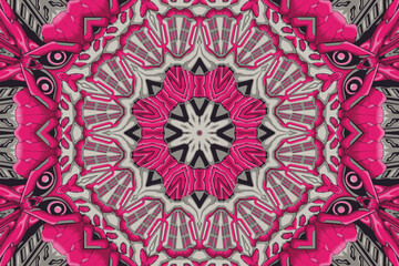 Beautiful kaleidoscope seamless pattern