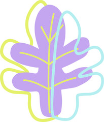 Abstract Organic Plant Shape