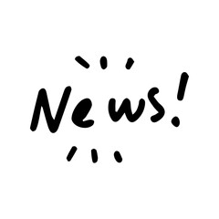 news text cute doodle hand drawn illustration design