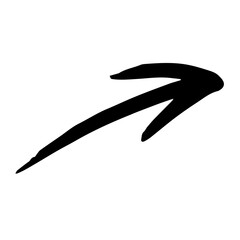 arrow cute doodle art hand drawn icon illustration design for stickers