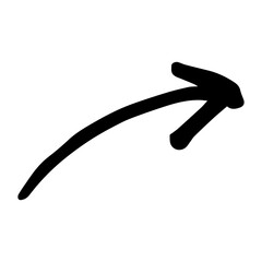 arrow cute doodle art hand drawn icon illustration design for stickers