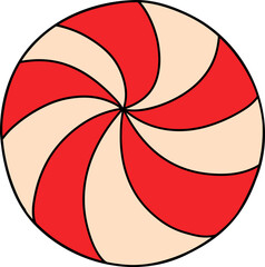 christmas lollipop Christmas Decoration, Christmas ornament illustration