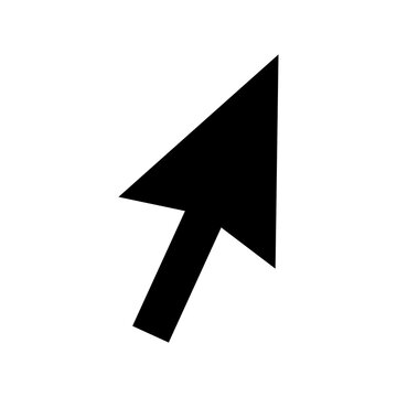 simple cursor or arrow pointer for icon design