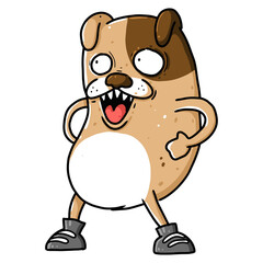 cute dog cartoon design