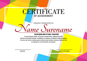 Modern employee of the month certificate