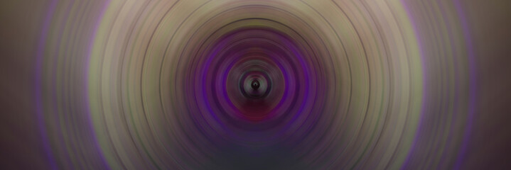 Abstract glowing background. Concentric circles of colored light.