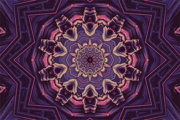 Seamless pattern flower ornaments geometric patterns