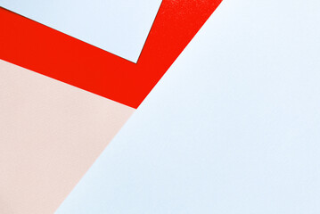 Abstract pastel colored paper texture minimalism background. Minimal geometric shapes and lines in...