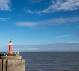 Fototapeta premium lighthouse in the port country