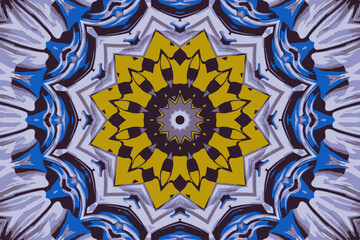 Mandala vector surface design background with abstract flowers