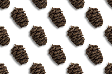 cones pattern on a colored background