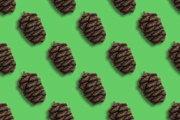 cones pattern on a colored background