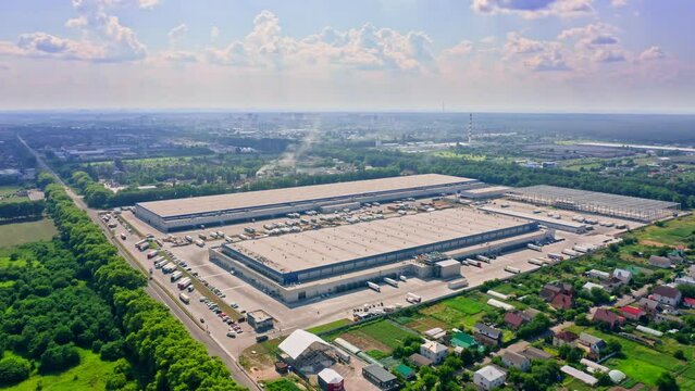 Transport industry aerial cargo business view truck technonlogy logistic