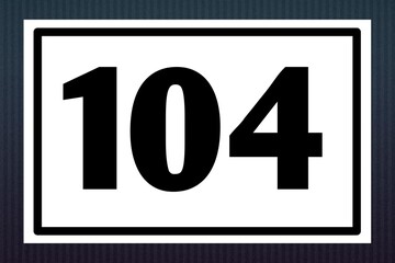 the serial number of black participants in a black square line on a white background to be installed on the chest or back