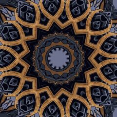 Ethnic fractal artwork illustration