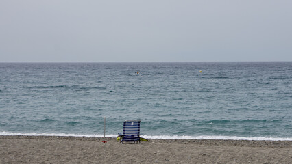 Naklejka premium Isolated beach chair 