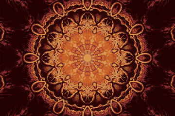 Beautiful and colorful mandala art background