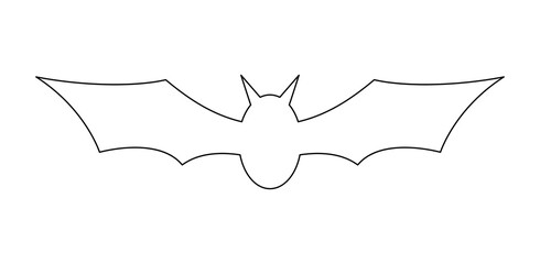 Coloring page with Bat for kids