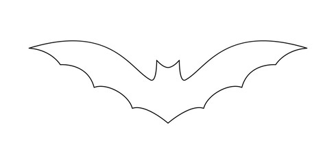 Coloring page with Bat for kids