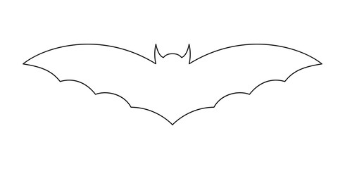 Coloring page with Bat for kids