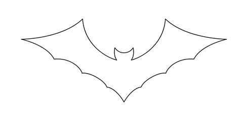 Coloring page with Bat for kids