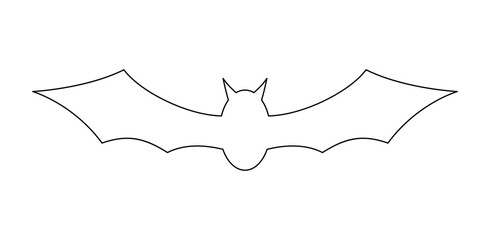 Coloring page with Bat for kids