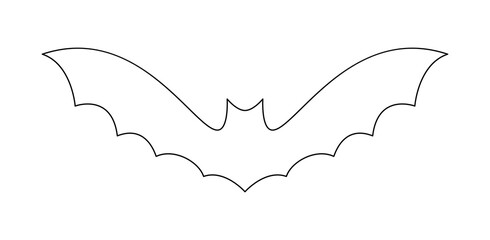 Coloring page with Bat for kids
