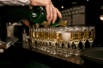 champagne in a glass