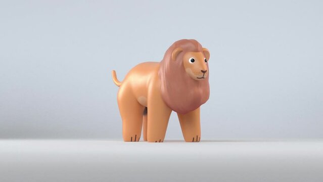3D lion animation
