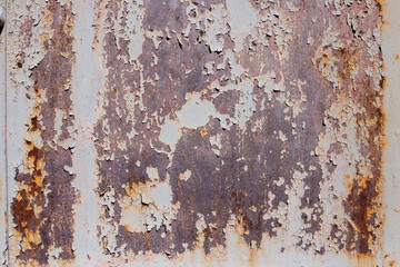 Old painted metal texture with traces of rust.