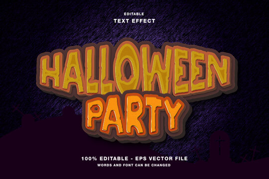 Halloween Party Editable Text Effect