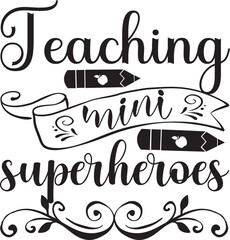 Teacher svg design