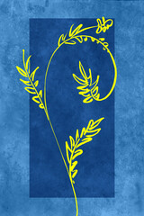 foliage, minimal - digital painting © neurostructure