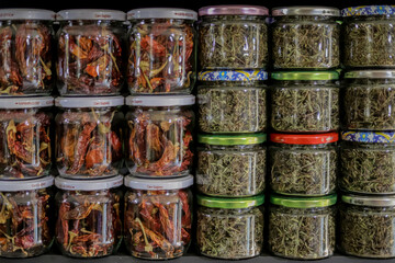 spices in a market