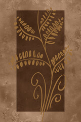 foliage, minimal - digital painting © neurostructure