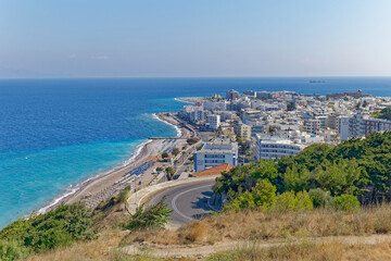 Naklejka premium The beautiful view in Rhodes