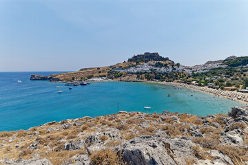 Fototapeta na wymiar The beautiful view in Rhodes