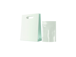 Transparent Paper Shopping Bag With Pouch Image