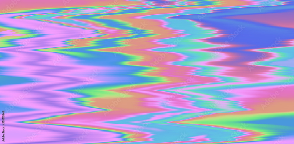 Aufkleber Glitched and distorted background with pixel sorting effect. Analog TV or computer screen.
