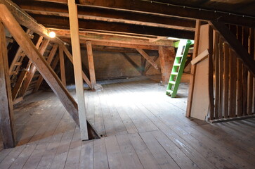 old vintage wooden house