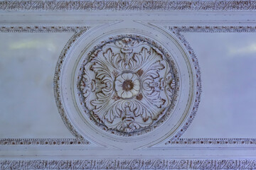 detail of the ceiling of a old bulding