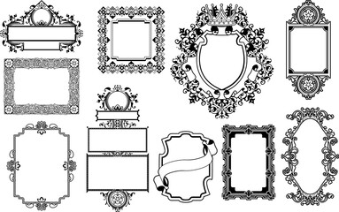 Graphic design decorative frames