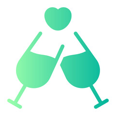 cheers gradient icon