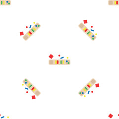 Wooden toys for kids games. Baby seamless pattern with Montessori subject. Education logic toys for preschool kids. Montessori system for early childhood development.