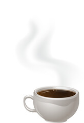 Cup of Steaming Coffee