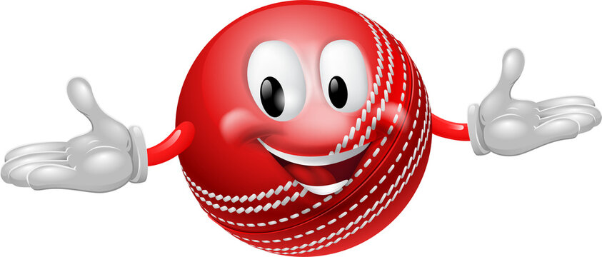 Cricket Ball Mascot