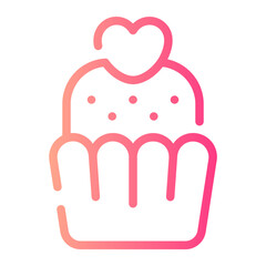 cupcake gradient icon