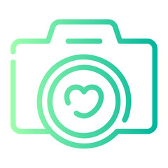 photo camera gradient icon