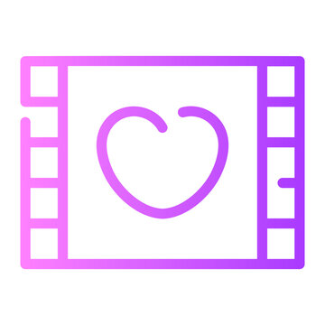film strip gradient icon