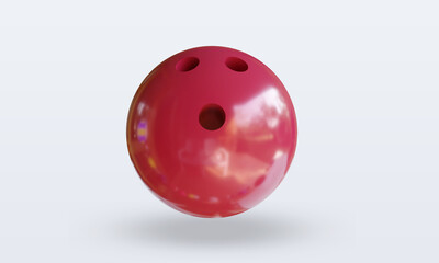 3d Sport Ball Bowling Ball rendering front view